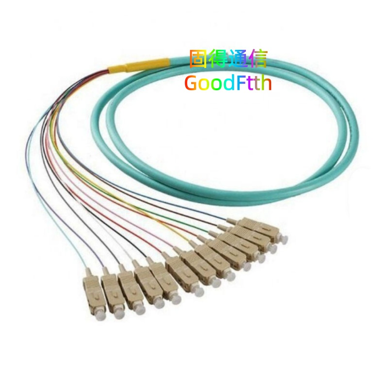 Fiber Pigtail Sc 4 6 8 12 24 Core Distribution Ribbon Bundle Cable Goodftth