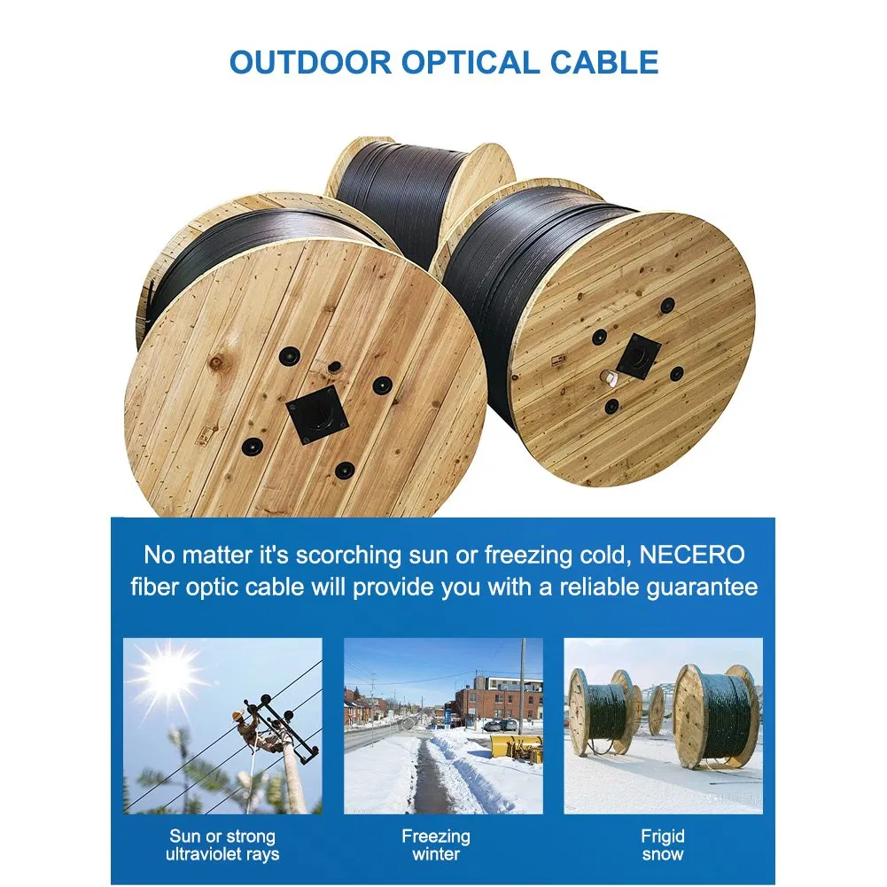 GYTC8S Aerial Self-Supporting Unitube 2 6 12 24 Core Optic/Optical Fiber Cable/Communication Cable