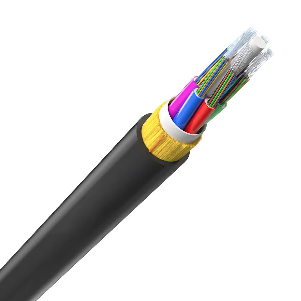 Exactcables G652D ADSS Non-Metal 48 144 Cores for Underground Aerial 6 Core Fiber Optic Single-Mode Single-Jacket Fiber Optic Cable