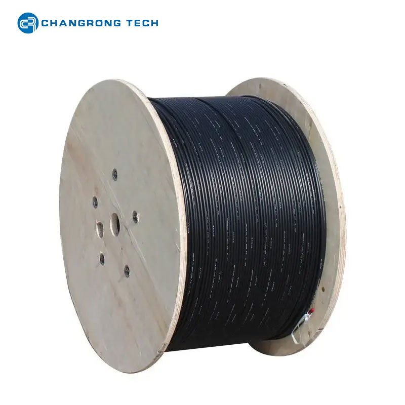 Gyxtc8s 12cores G652D Aerial Figure 8 Fiber Optic Armored FTTH Drop Cable