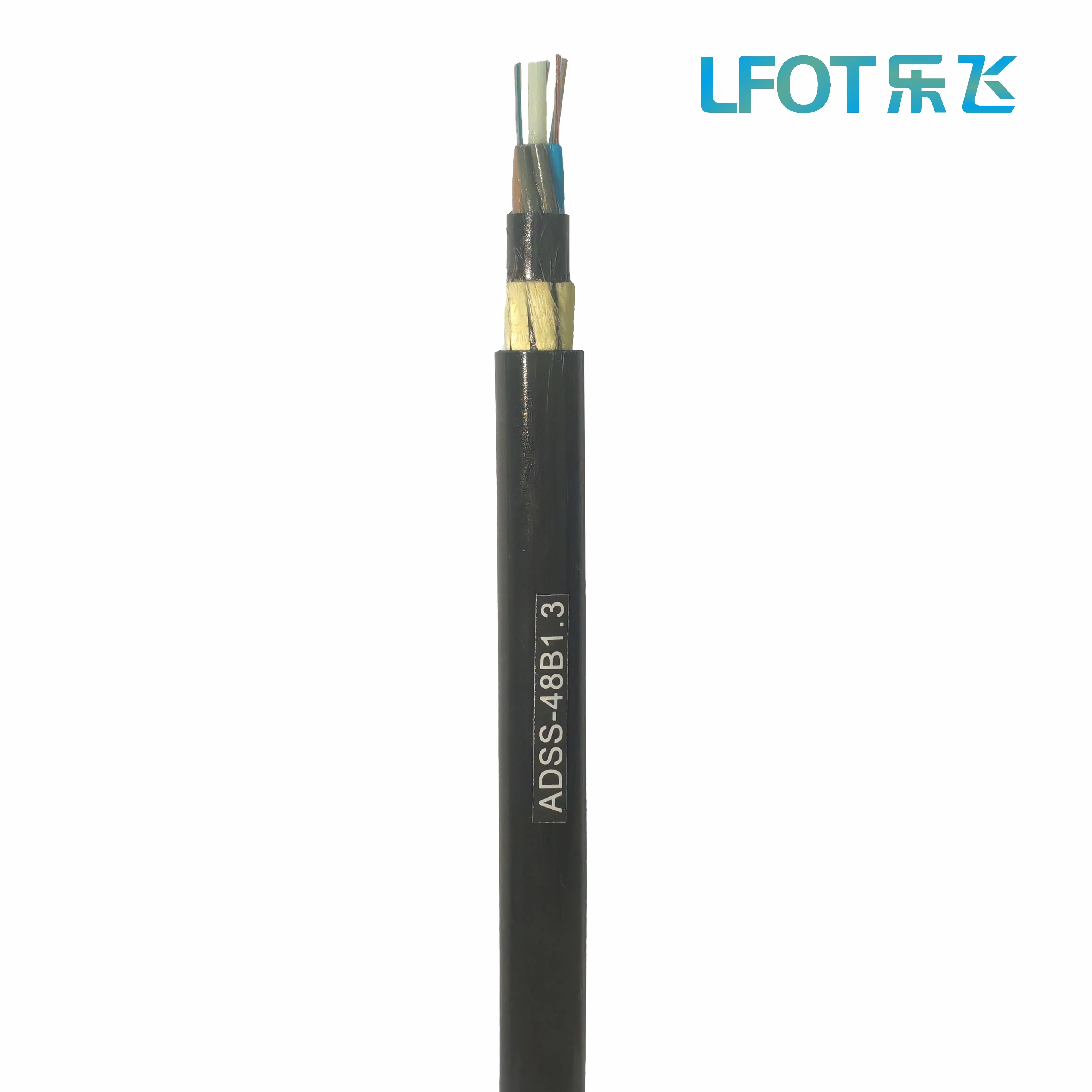 ADSS High Quality All Dielectric Self-Supporting Fiber Optic Cable 2 to 288 Multi Cores FRP Strenth Outdoor Optical Cable