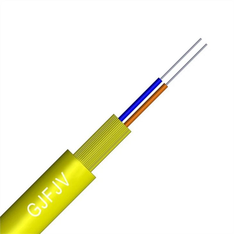GJFJV Turquoise Sheath Tight Buffered Indoor 0m3-150 Multimode Fiber Optic Cable
