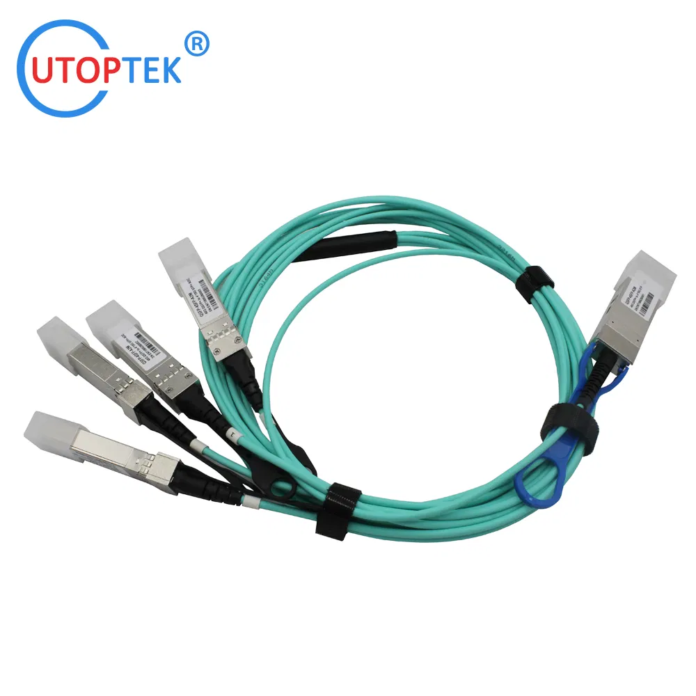 40g to 4X10g Aoc Active Optical Fiber Cable for Data Center Using Compatible Cisco/Huawei