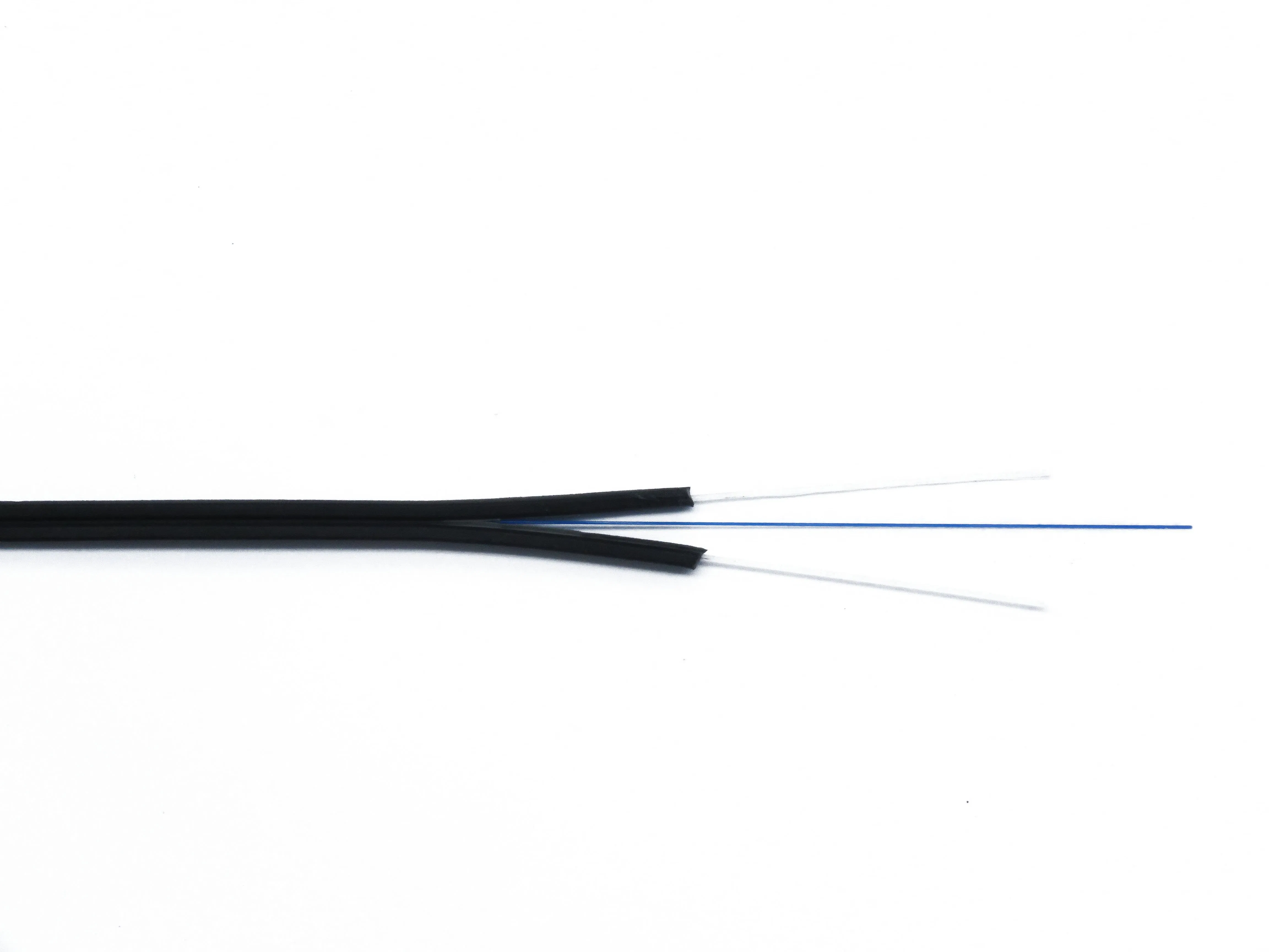 Black/White Jacket GJXFH Optical Fiber Drop Cable Indoor FTTH Distribution Cable