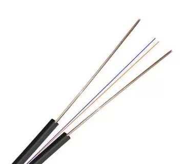 FTTH 4 Cores Optical Fiber Drop Cable With Steel Wire For Communication Purposes