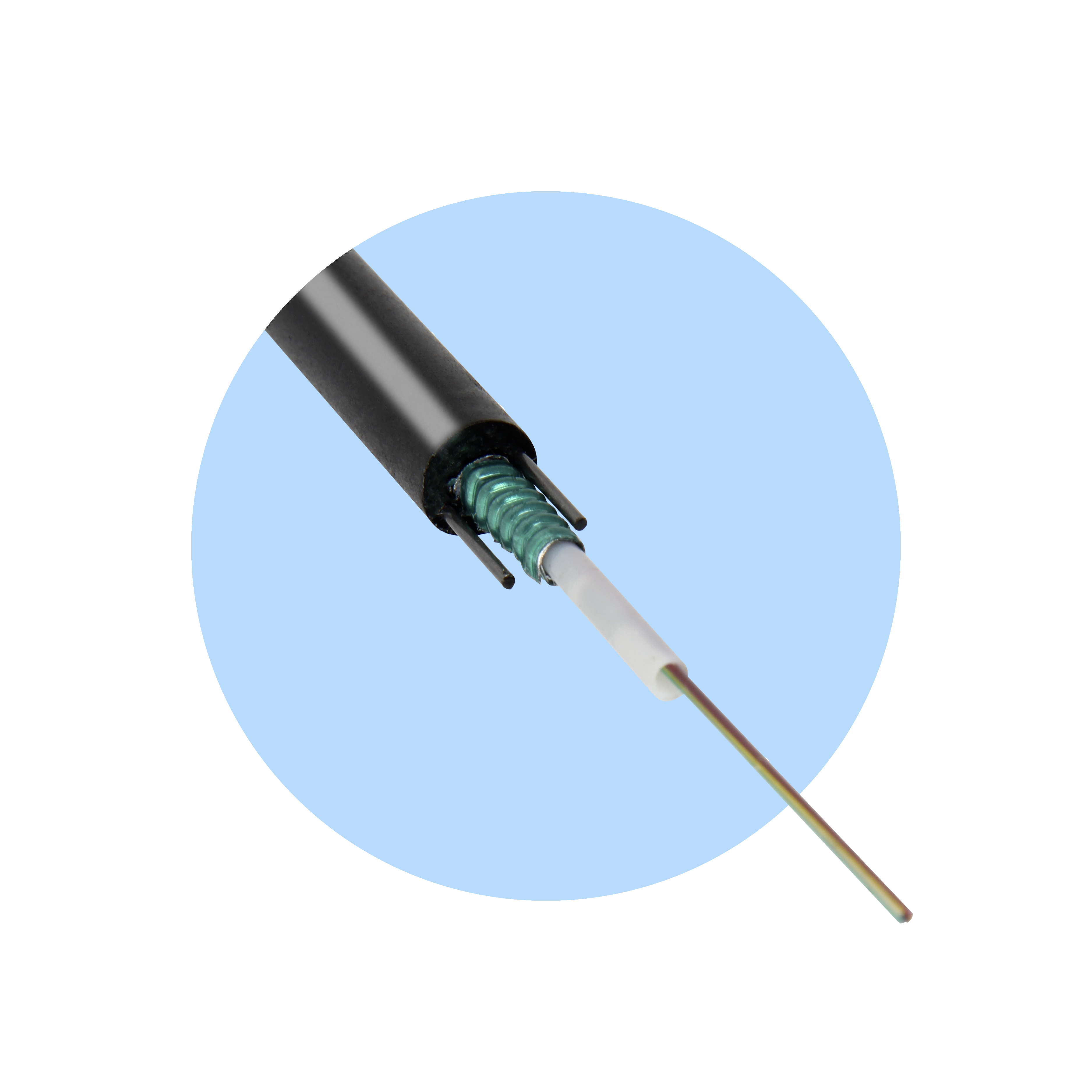 GYXTW Armoured Corning Fiber Optic Cable Price Per Meter 12 Core Multi Mode Fiber Optic Cable
