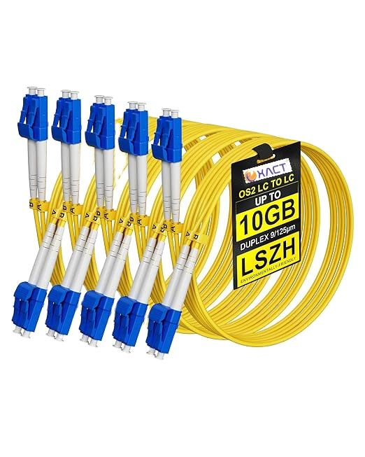 Durable Pliable Routed Through LC Upc Duplex to LC Upc Single Mode OS2 Fiber Patch LC Outdoor Fiber Optic Cable