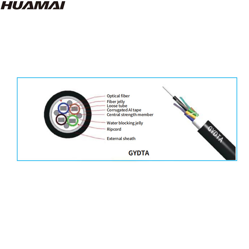 High Density Armored Self-Supporting Armored Duct Optical Fiber Ribbon Cable