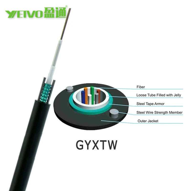 China Supplier G652D Armored Fiber Cable for Distribution