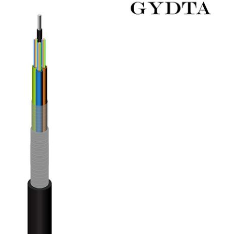 Sm G652D Fiber Aluminum Armored GYTA 48core PE Sheath Fiber Optic Cable