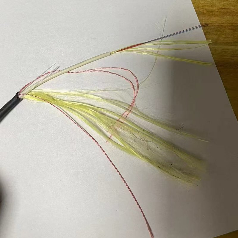 Self Supporting Flat Steel Messenger Wire FRP Indoor 1cores 288cores Outdoor Fiber Optic Cable