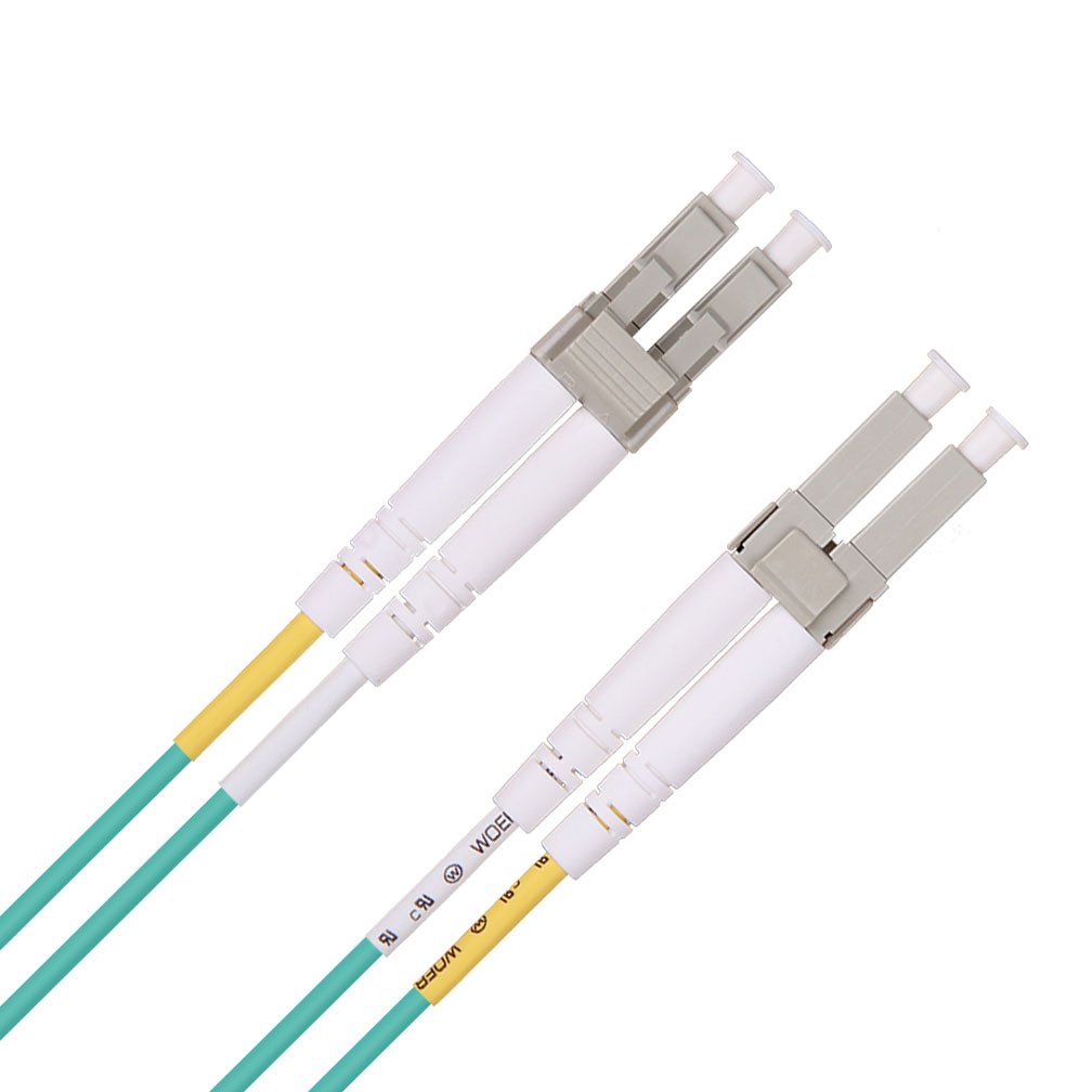 Fiber Patch Cable LC to LC OM3 10Gb/Gigabit Multi-Mode Jumper Duplex 50/125um LSZH Fiber Optic Cord