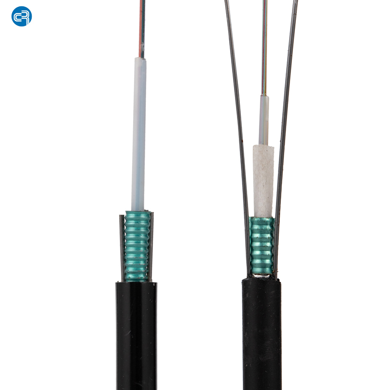 Outdoor Armored 24fo G652D Central Tube GYXTW Fiber Optic Cable with ISO9001