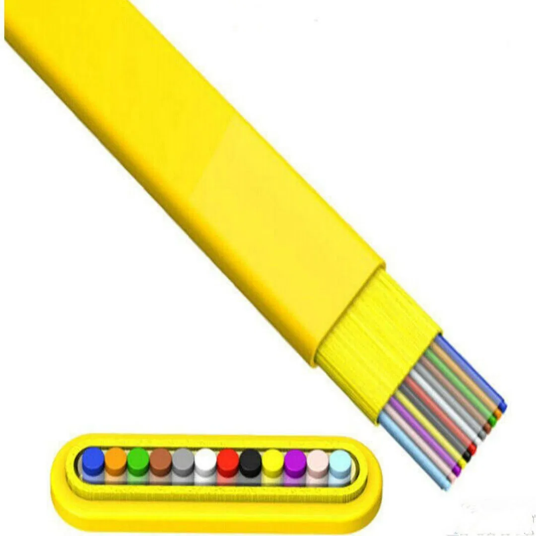 Gjdfb G652D Fiber Exactcable Indoor Single Mode Flat Fiber Ribbon Cable