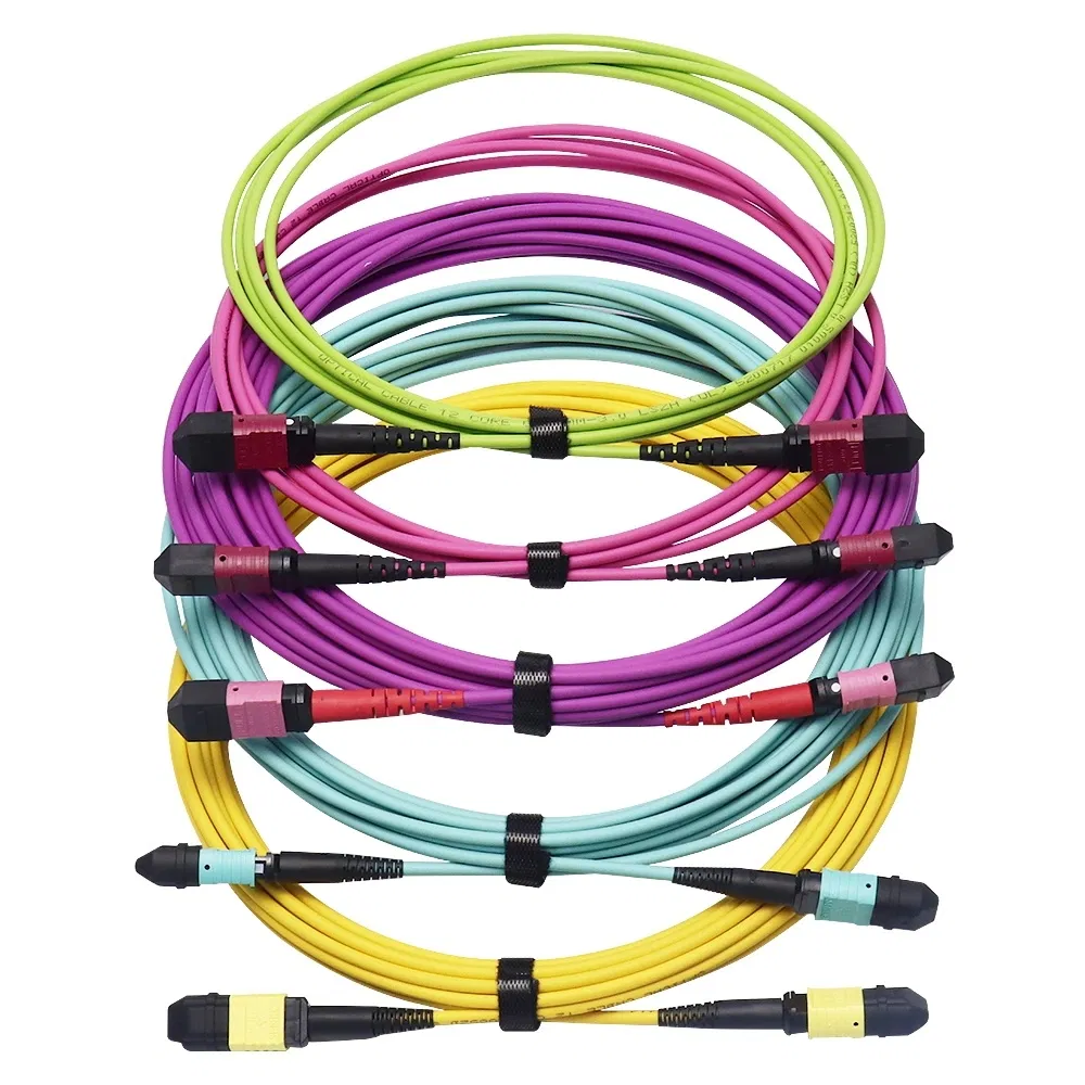 Pre-Terminated MPO 8/12/24/48/96cores Fiber Optic Trunk Patch Cable for FTTH Data Center