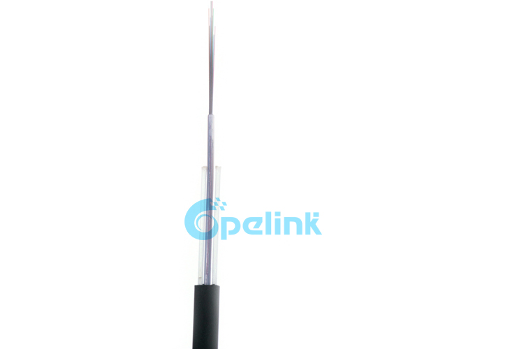 GYFXTY-FL Central Loose Tube Drop Fiber Cable, Aeral Flat FTTH Drop Fiber Optic Cable, Self-Supporting Flat Drop Cable for FTTH