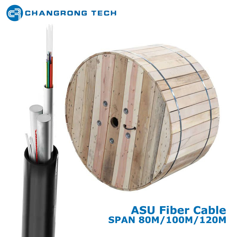 4core/6core/8core/12core Outdoor Span 80/100m Drop Mini ADSS Asu Fiber Optic Cable