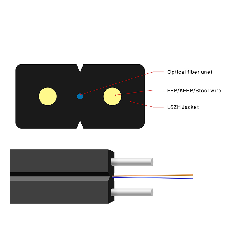 22years Manufacturer Outdoor Indoor Optical/Optic Fiber FTTH Drop Cable with Anatel Certificate