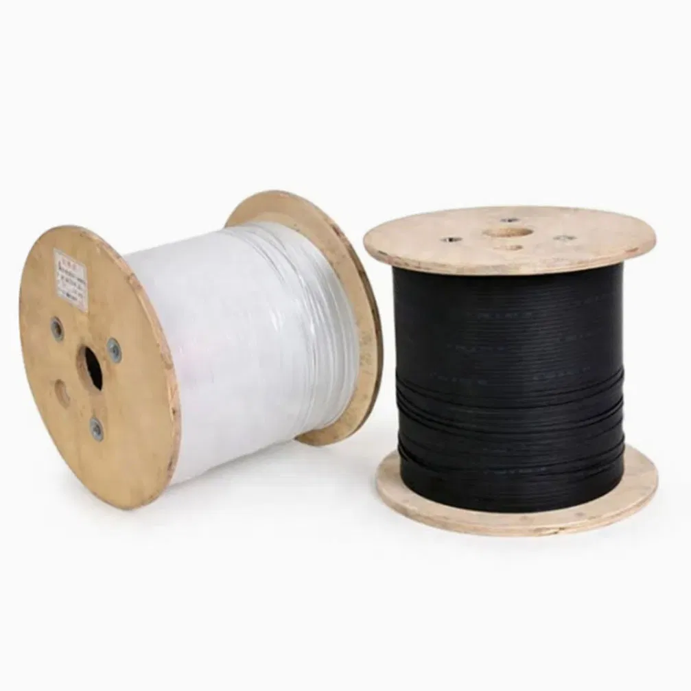 Industrial Grade FRP Steel Strength Reinforced Fiber Optic FTTH Drop Cable