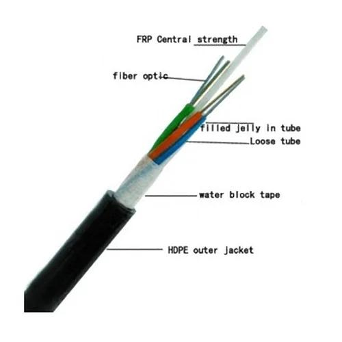 Outdoor Non-Metallic Strength Member Loose Tube Optical Fiber Cable GYFTY