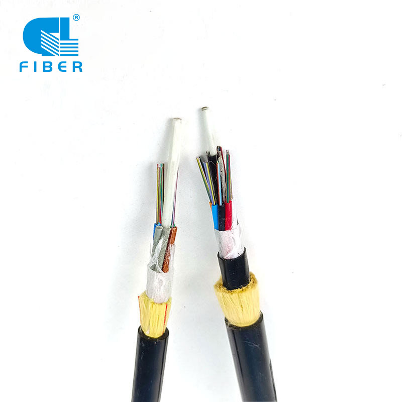 Non-Armored Outdoor Overhead Span 100m ADSS Optical Cable 3kN Aerial Fiber Optic Cable
