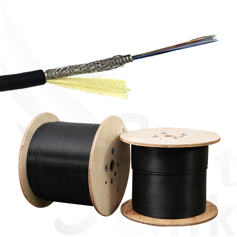 Universal Compatible Mini Armored Fiber Optic Optical Cable by Fastlink 12 Cores