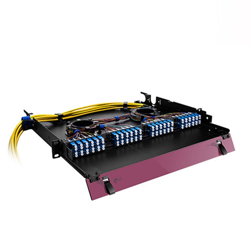 MPO to LC Breakout Patch Cord, 12-Core Om3/Om4 Multimode Fiber, MPO Female to 12xlc Duplex Fan-out Cable, Low Insertion Loss LSZH Harness for 40g/100g Data Cent