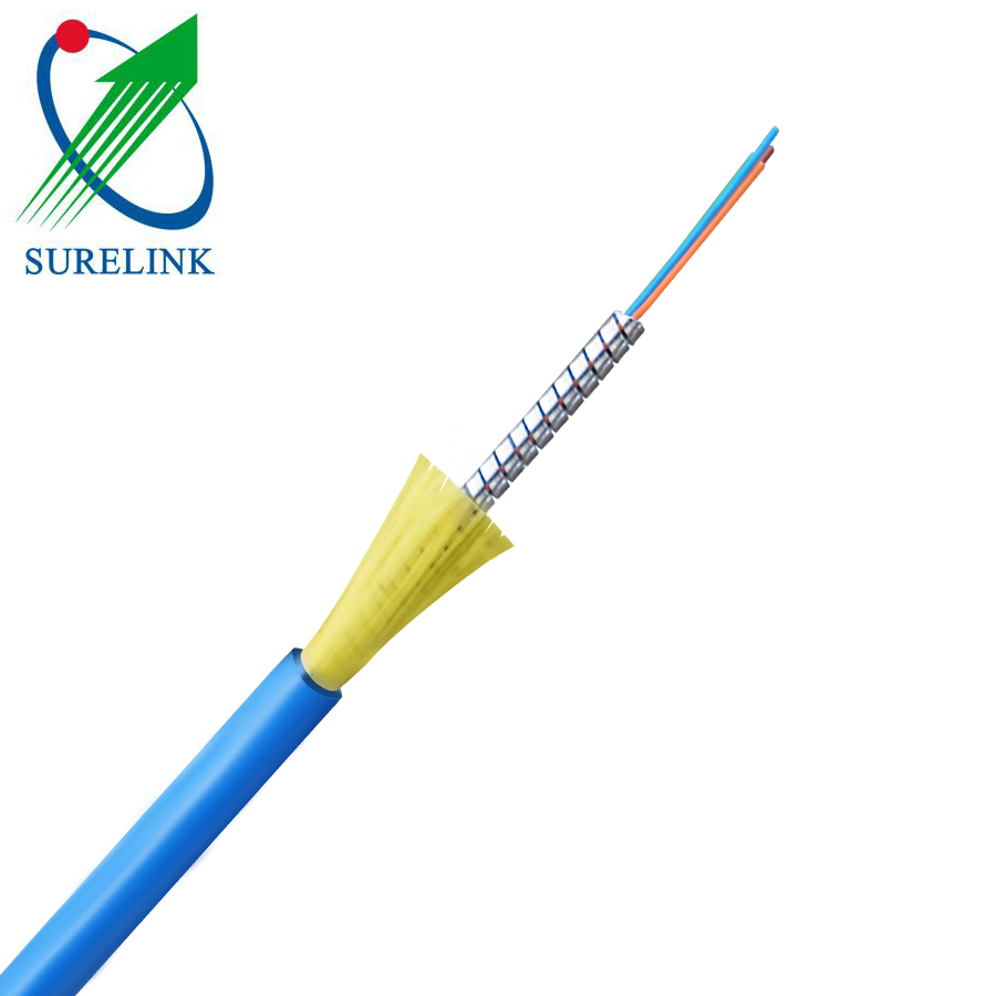 Yellow Tight Buffer Indoor Distribution Fiber Optical Cable GJFJV