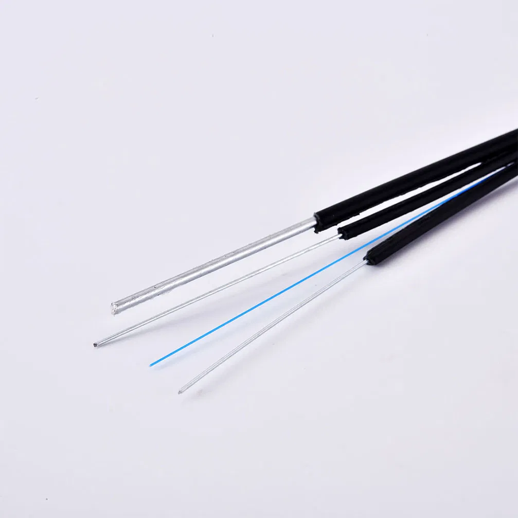 Industrial Grade FRP Steel Strength Reinforced Fiber Optic FTTH Drop Cable