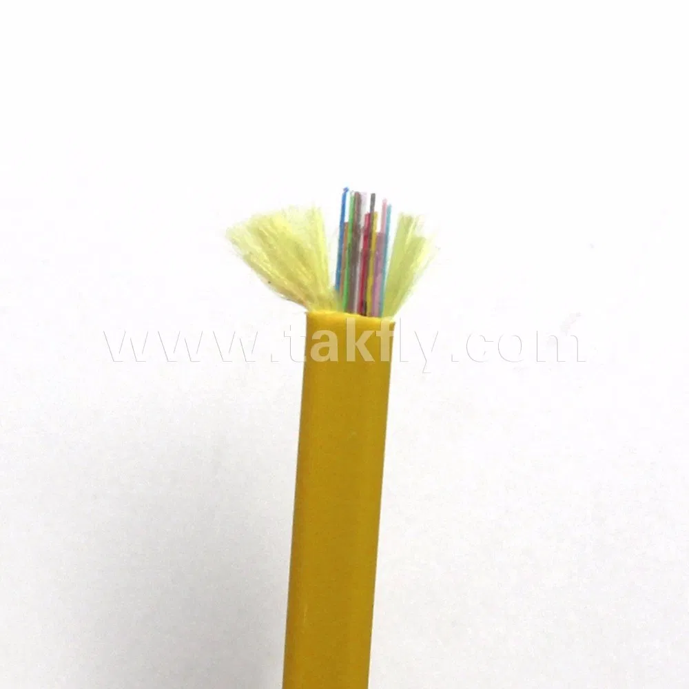 2/4/6/8/12 LSZH Flat Gjfdkbv Ribbon Indoor Fiber Optical Cable