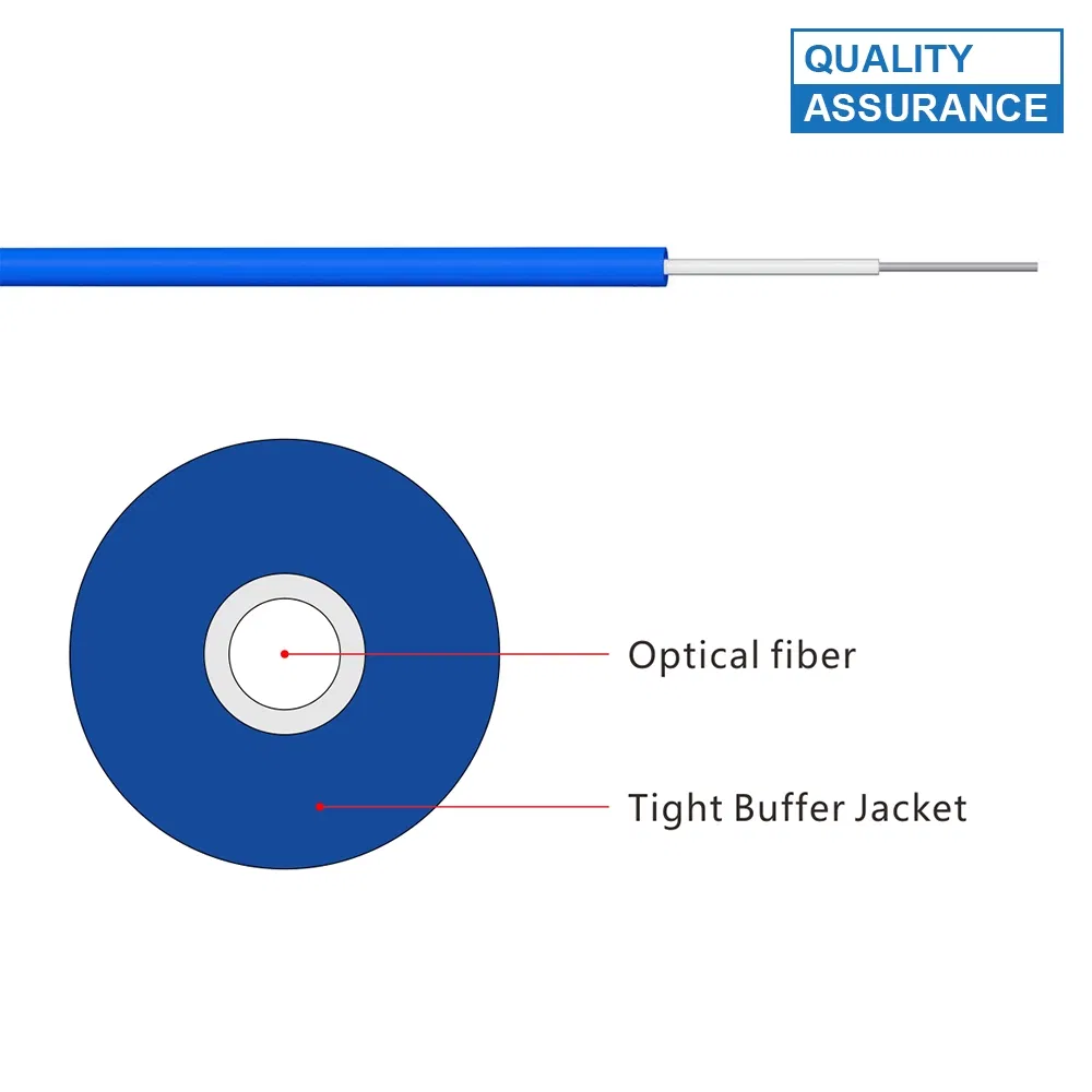Custom Tight Buffered Fiber Fiber Optic Cables for Data Communication Transfer