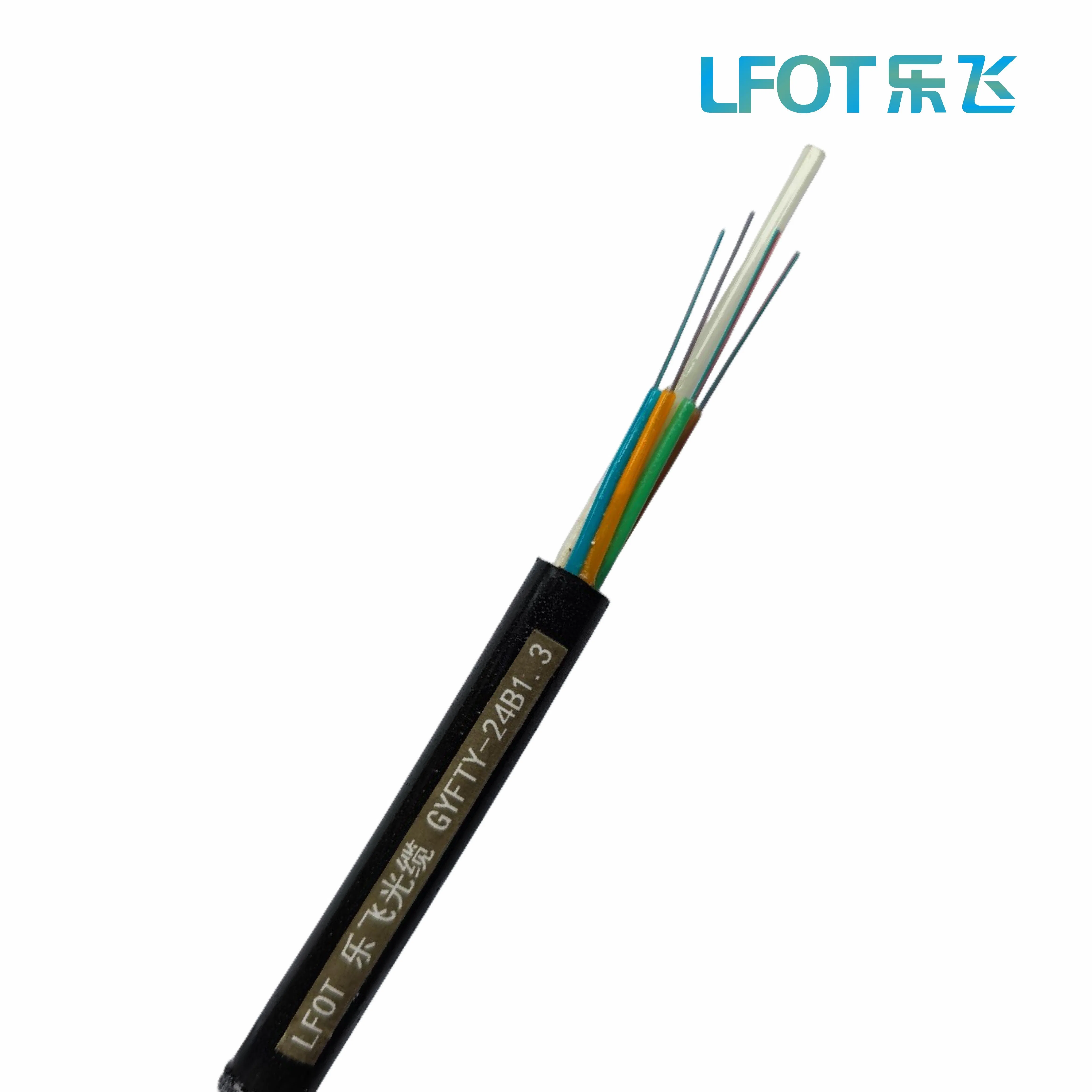 2-144 Cores Loose Tube Stranded FRP Strength Member Fiber Optic Cable (GYFTY) Cable