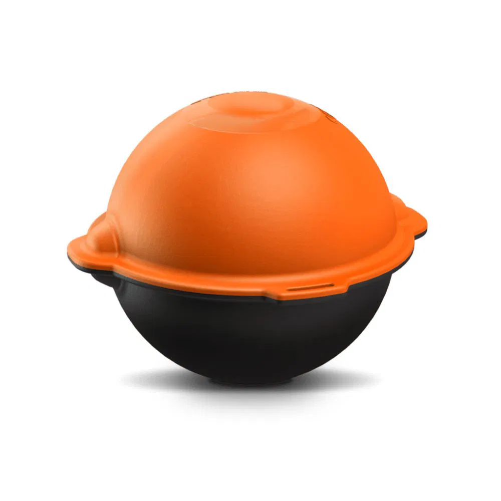 Orange Black HDPE Fiber Optic Cable Underground Locator Electronic Marker Ball