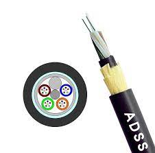 Outdoor Aerial Single/Double Jacket 6-144core G652D Span 100m ADSS Fiber Optic Cable