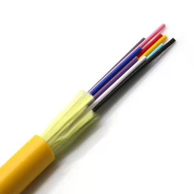 Indoor Optical Cable GJFJH 12 24core Single Mode Fiber G652D Optica Fibre Cable Breakout Tight Buffer Cable