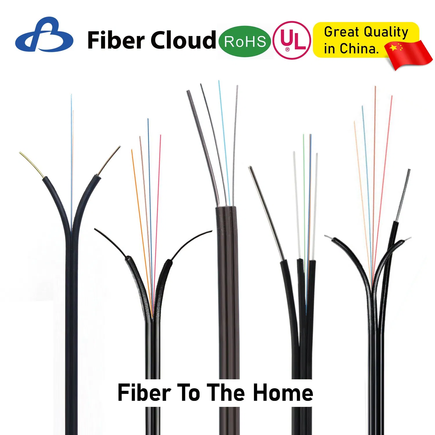 Singlemode Single Core UL LSZH Ofnp Low Friction FTTH Fiber Optic Cable