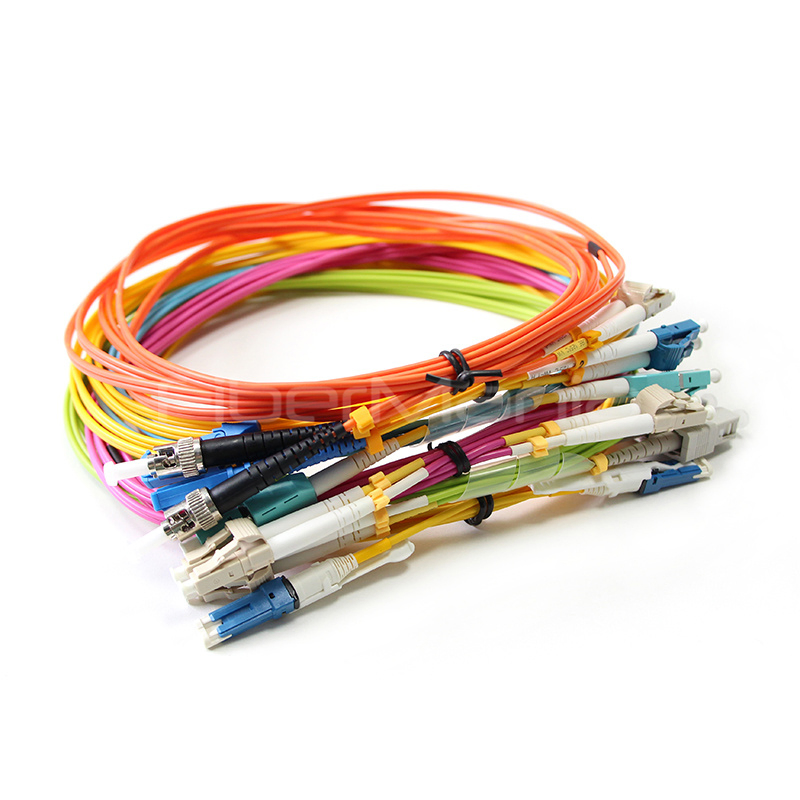 LC to SC Duplex OS2 Single Mode Armored Fiber Optic Patch Cable 9/125 LSZH Indoor for FTTH Data Center Telecom LAN Network Cabling