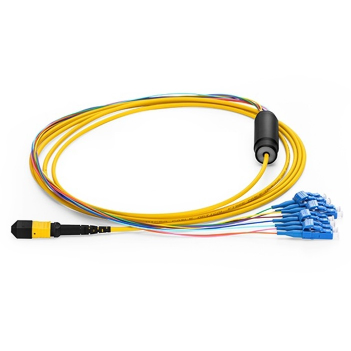 High-Density MPO to MPO Fiber Trunk Cable, Om3/Om4 Multimode 12/24 Core, Low Insertion Loss, LSZH Jacket, 40g/100g/400g Data Center Backbone Optical Patch Cord