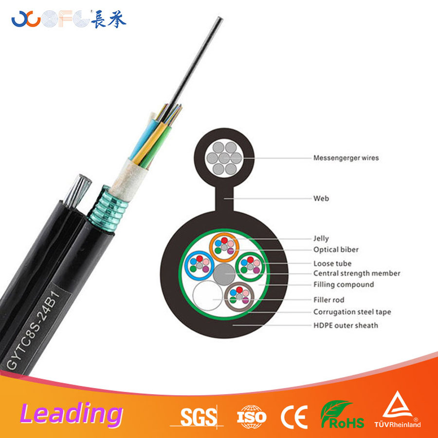 GYTC8S Outdoor Figure-8 Self Supporting Aerial Fiber Optic Cable