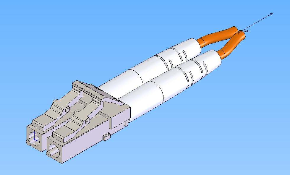 Durable Pliable Routed Through LC Upc Duplex to LC Upc Single Mode OS2 Fiber Patch LC Outdoor Fiber Optic Cable