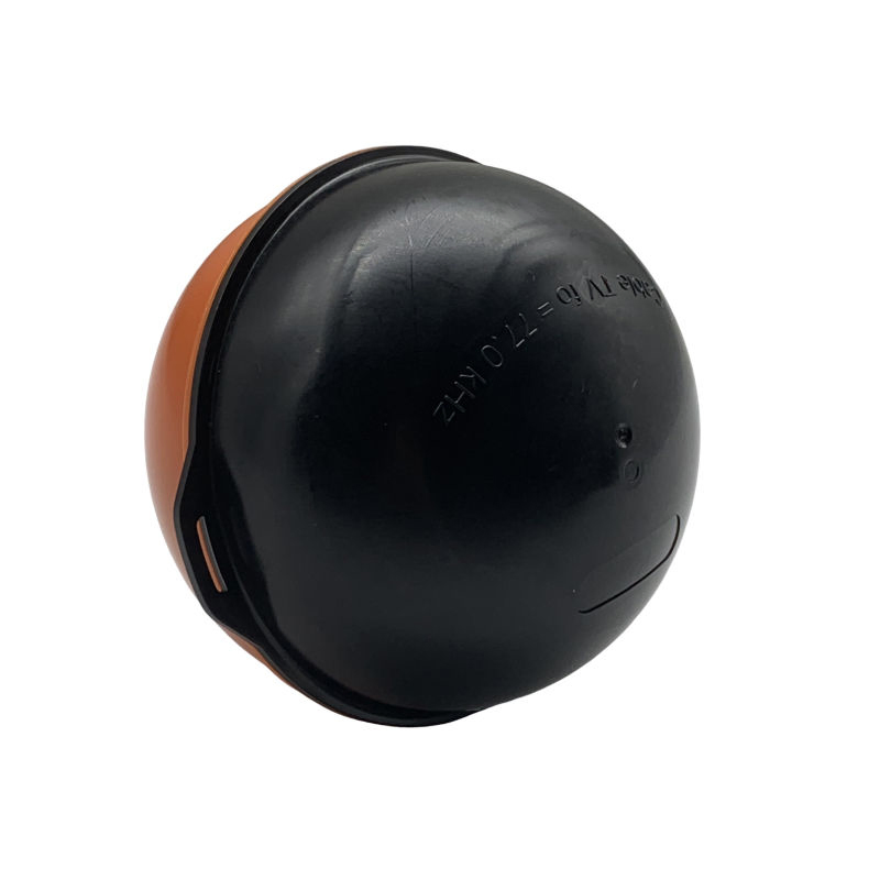 Orange Black HDPE Fiber Optic Cable Underground Locator Electronic Marker Ball