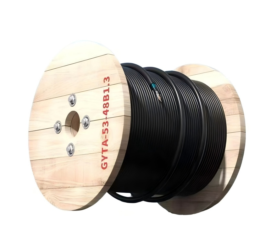 Armored Single Mode Direct Buried Outdoor GYTA53 Fiber Optic Cable for Telecom Industrial Residential Network