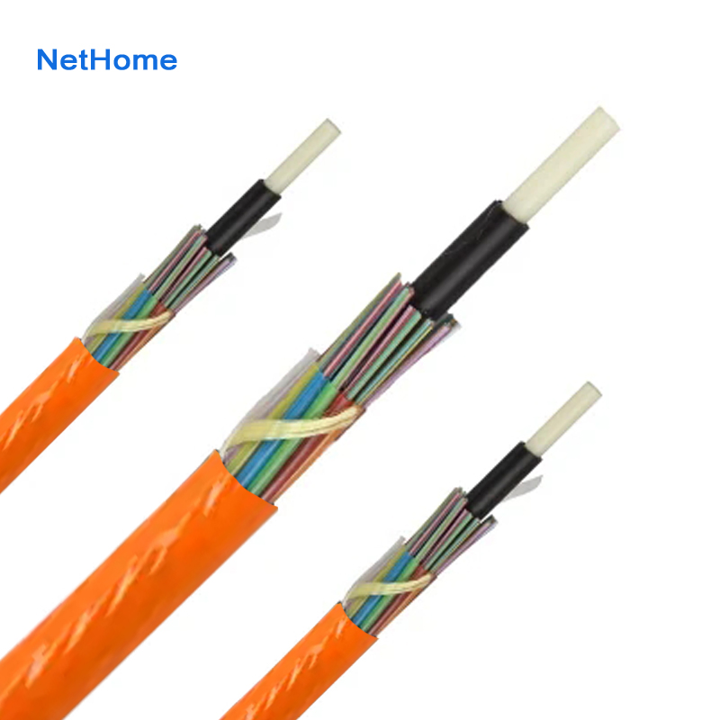 144fo Air Blown Microduct Loose Tube Fiber Optic Cable OS2 G. 657. A1 (6.4 mm) HDPE