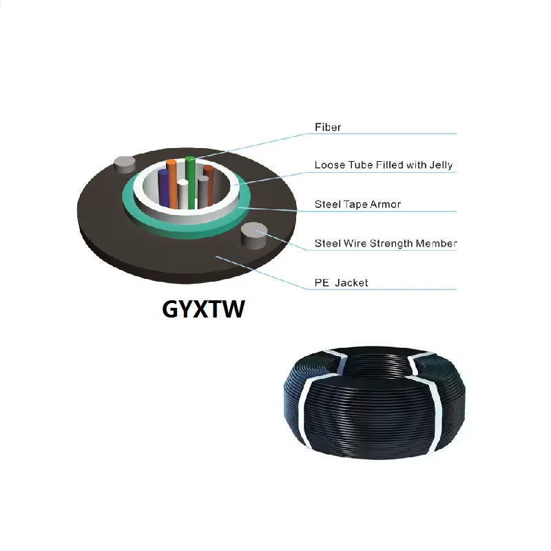 China Supplier G652D Armored Fiber Cable for Distribution