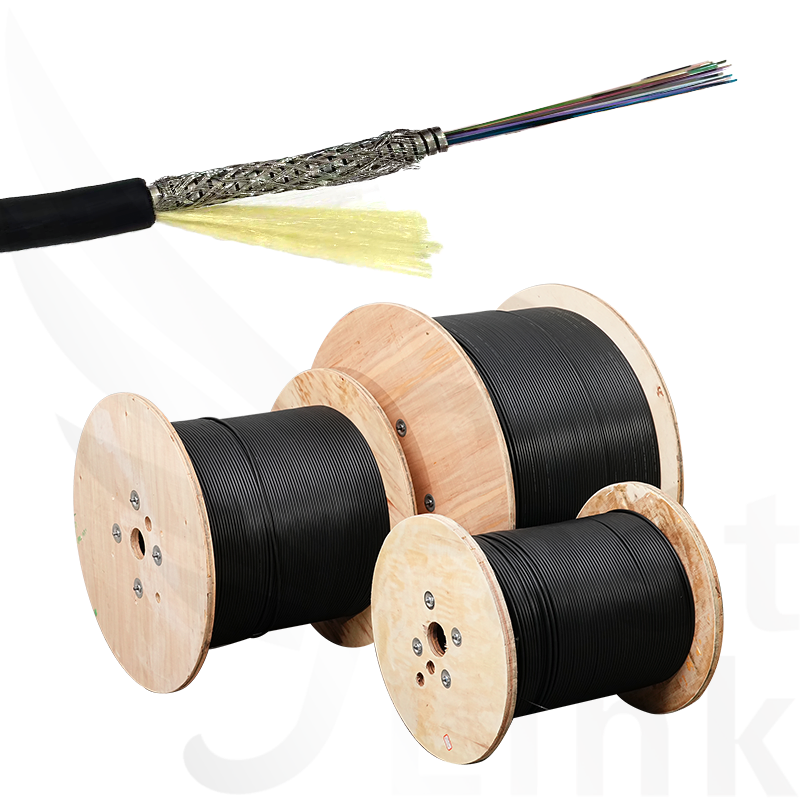 Universal Compatible Mini Armored Fiber Optic Optical Cable by Fastlink 12 Cores