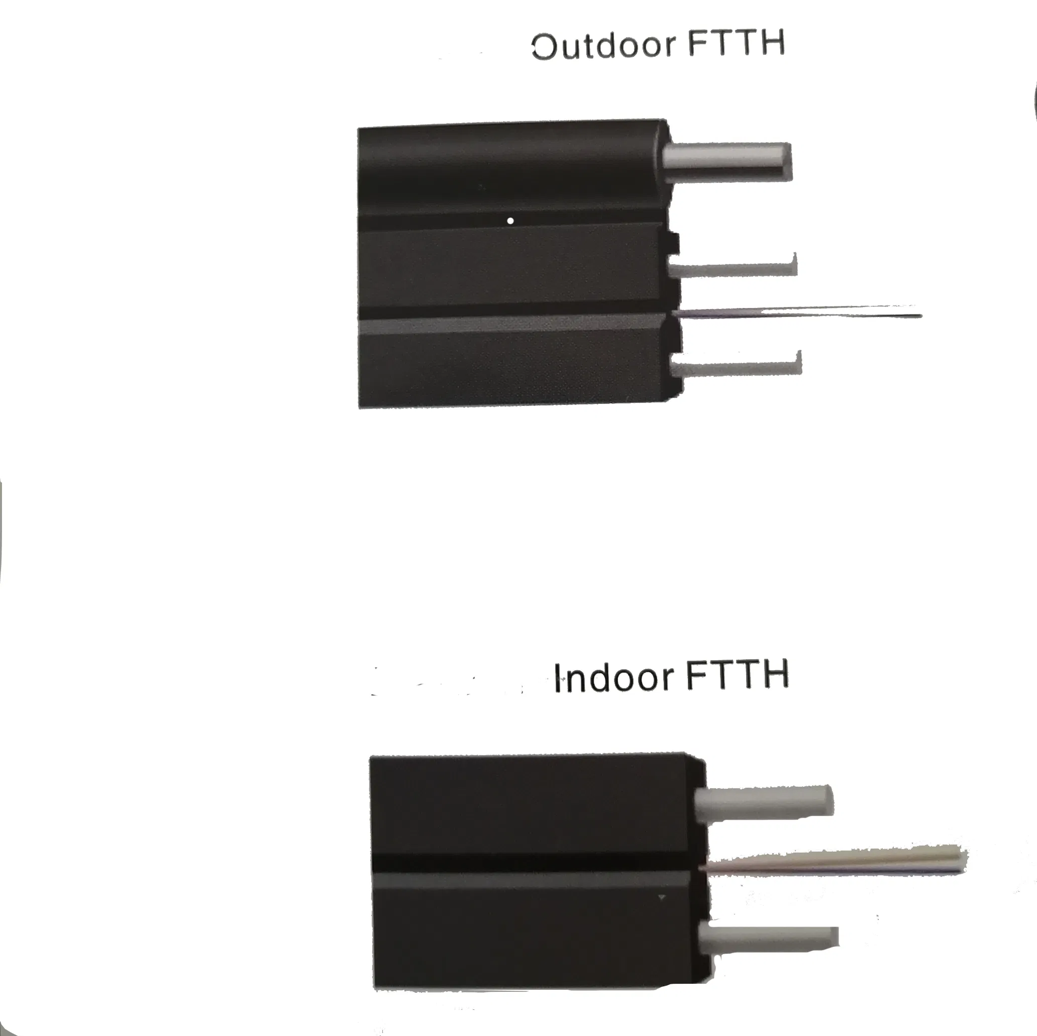 Factory Price FTTH Drop Cable De 1 Hilo Fibra Optica Roll 1 Core 2 Core 4 Core G652D G657A1 1km 2km Optic Fiber Drop Cable