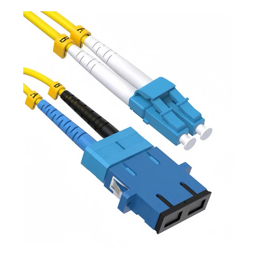 Fiber Optic Adapter Cable SC to LC Singlemode Duplex OS2/OS1 LC Male to SC Female Hybrid Connector