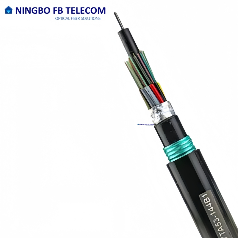 GYTA53 2-144 Core Communication Underground Single Mode Fiber Optic Cable Price