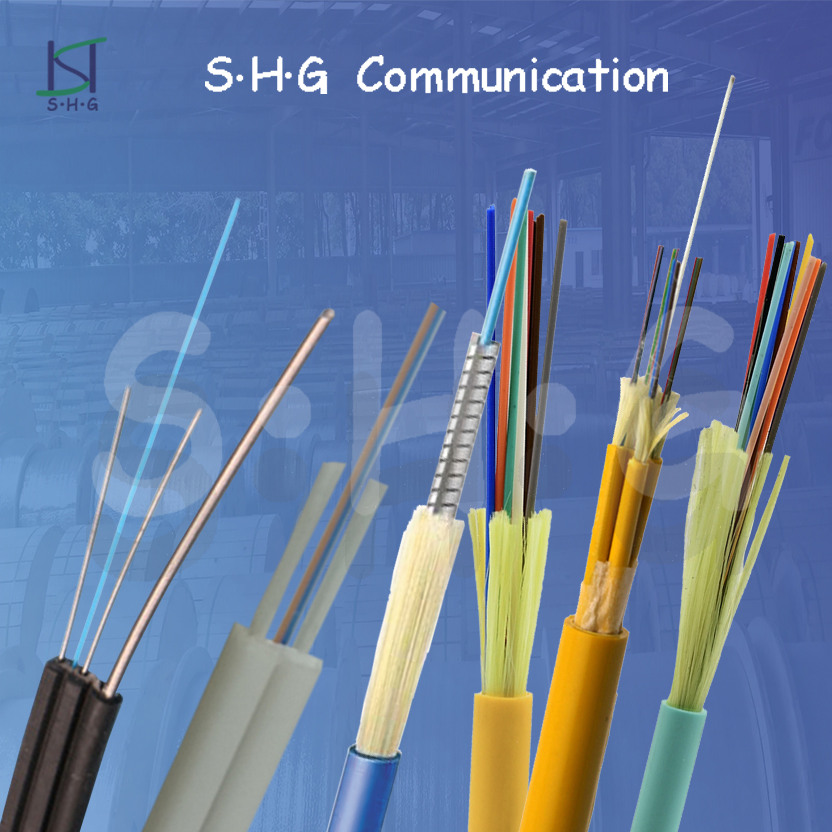 Hot Sale Factory Price 1/2/4 Cores Fibers Flat Indoor All Dielectric FRP FTTH Drop Fiber Optic Cable (GJXFH)