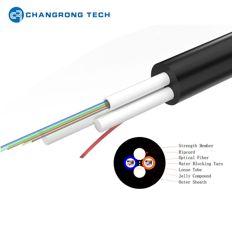 2core-24core Aerial Span 80m/100m Fiber Optic Cable ADSS (ASU) Fibra Optica Monomodo